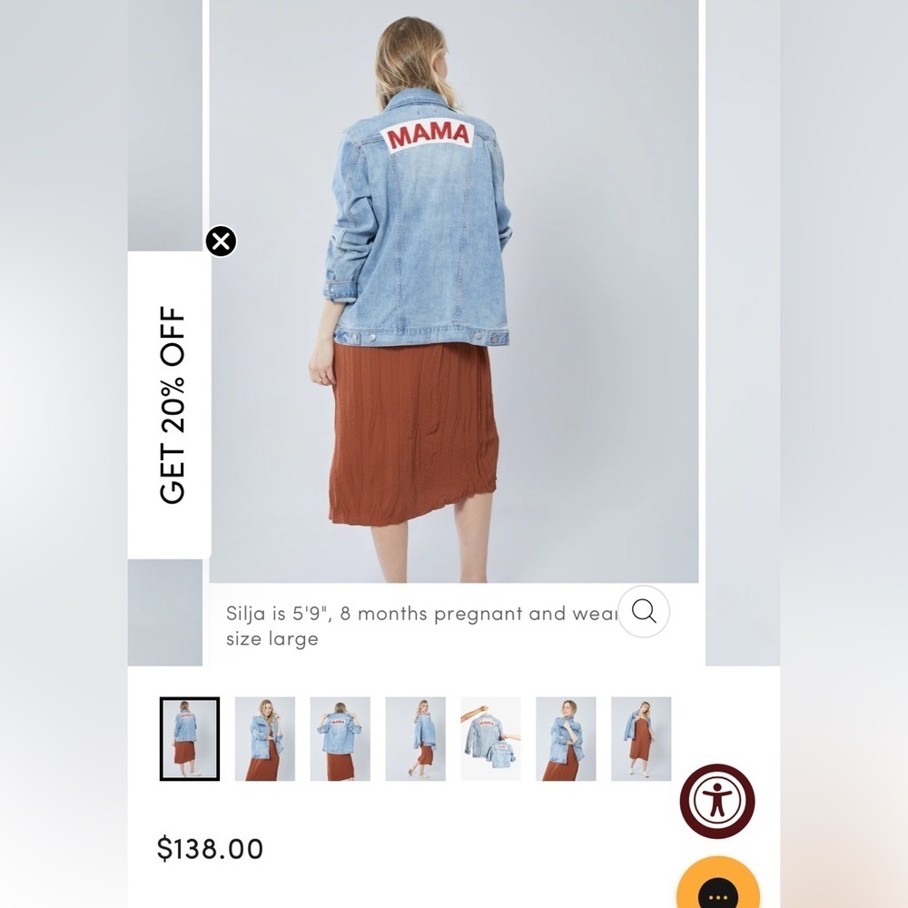 Ingrid & Isabel Light Blue Jean Jacket